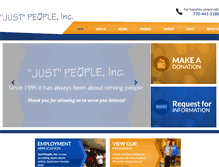 Tablet Screenshot of justpeople.org